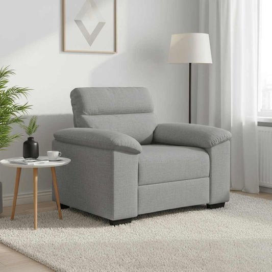 Divano Sedia Grigio Nuvola 100x81x84 cm in Tessuto | homemem39