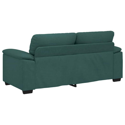 Divano a 2 Posti Verde Scuro 180x81x84 cm in Tessuto | homemem39