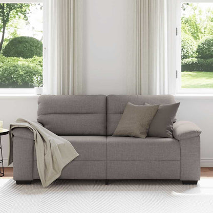 Divano a 2 Posti Tortora 180x81x84 cm in Tessuto | homemem39