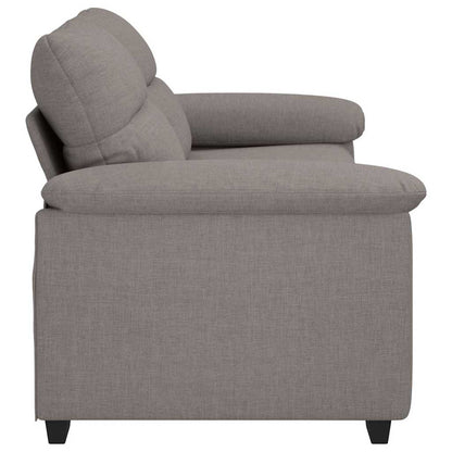 Divano a 2 Posti Tortora 180x81x84 cm in Tessuto | homemem39