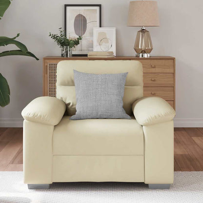 Poltrona Crema 60 cm in Similpelle - homemem39