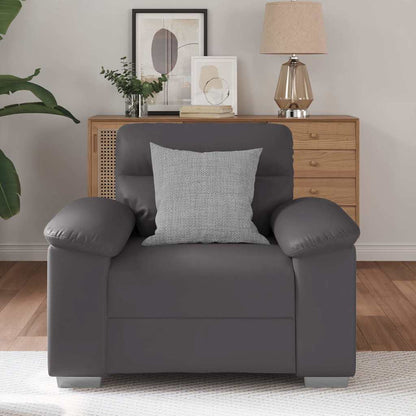 Poltrona Grigia 60 cm in Similpelle - homemem39