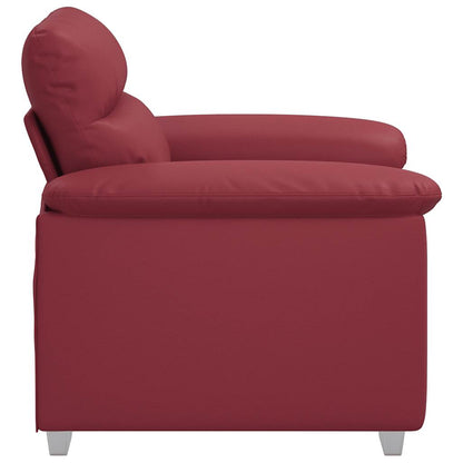 Poltrona Rosso Vino 60 cm in Similpelle - homemem39