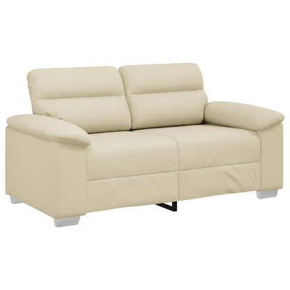 Divano a 2 posti Crema 160x81x84 cm in Similpelle | homemem39