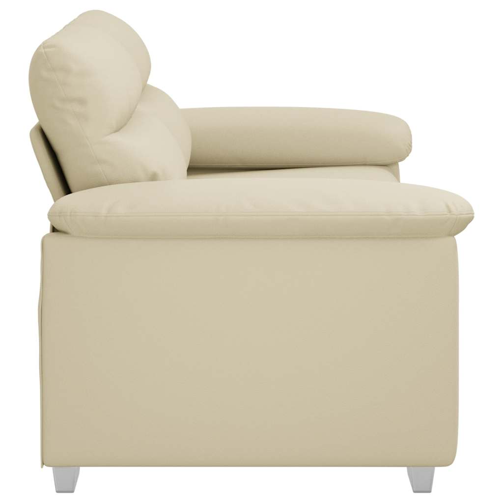 Divano a 2 posti Crema 160x81x84 cm in Similpelle | homemem39