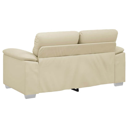 Divano a 2 posti Crema 160x81x84 cm in Similpelle | homemem39