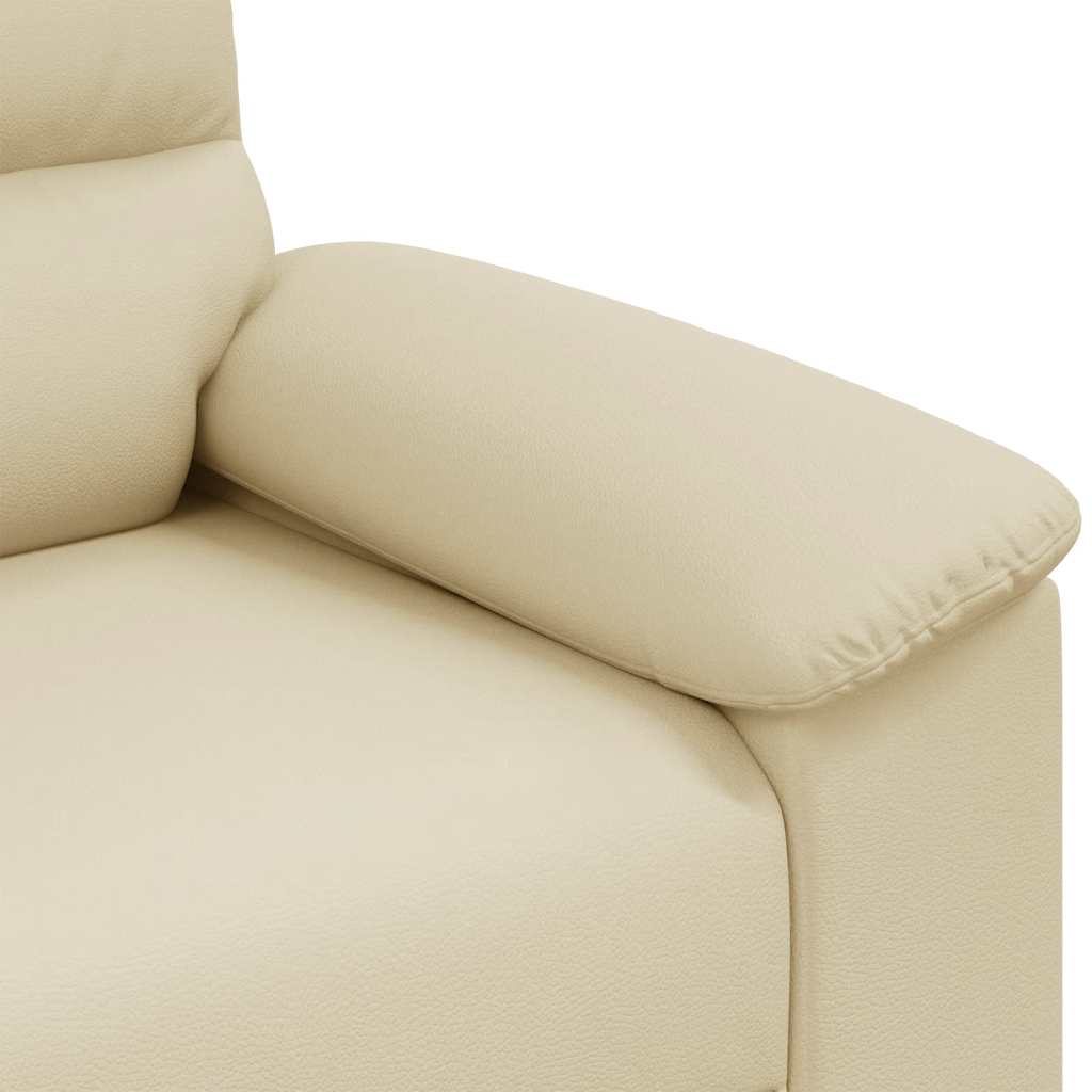 Divano a 2 posti Crema 160x81x84 cm in Similpelle | homemem39