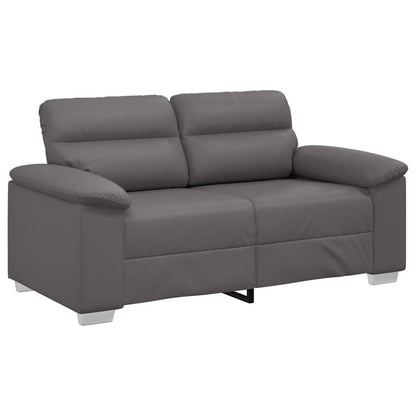 Divano a 2 posti Grigio 160x81x84 cm in Similpelle | homemem39