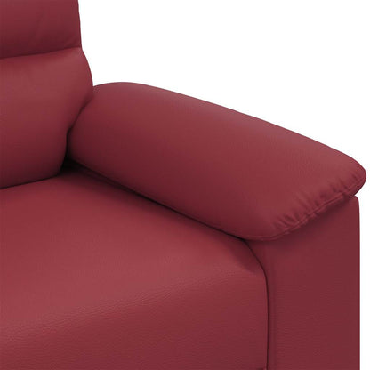 Divano a 2 posti Rosso Vino 160x81x84 cm in Similpelle | homemem39