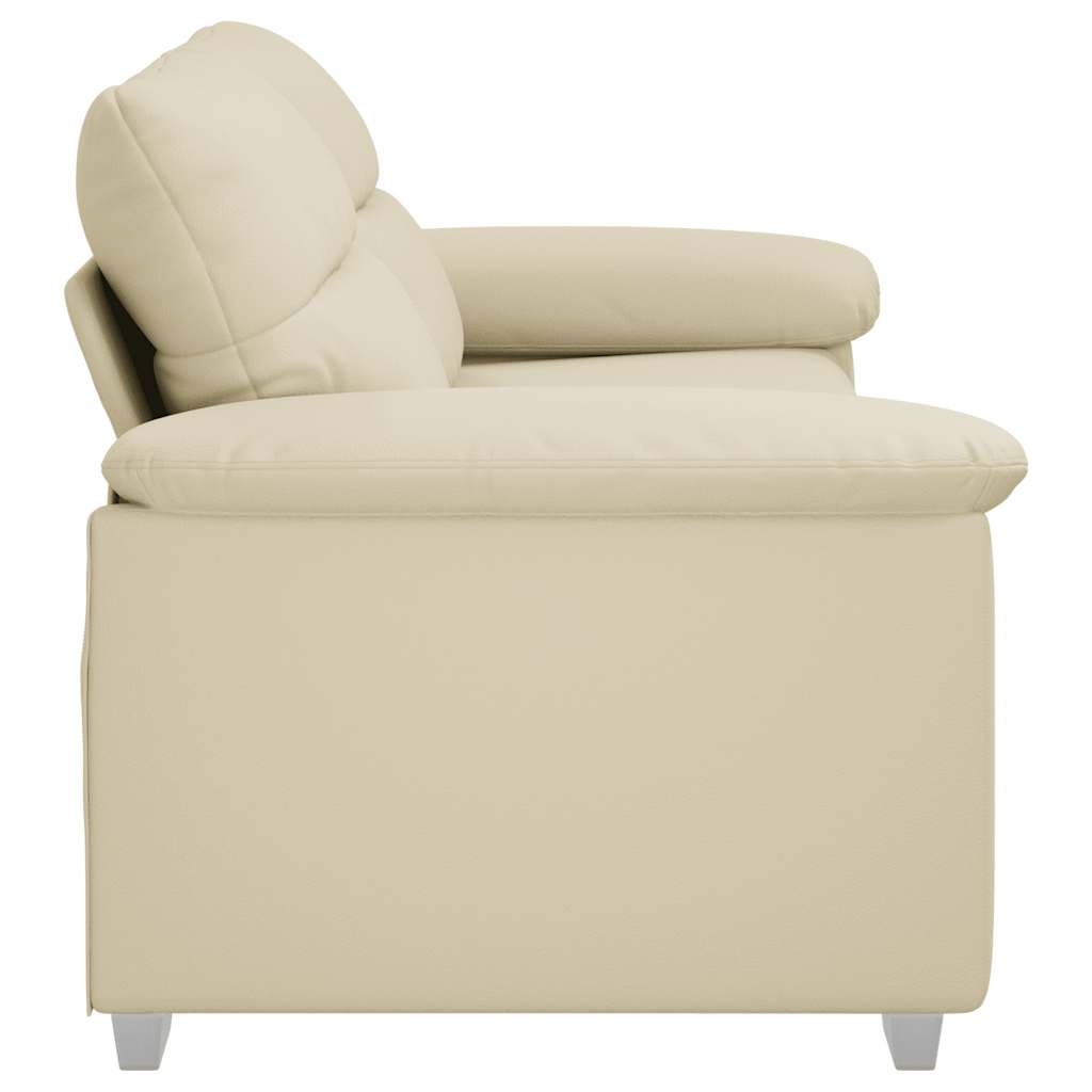 Divano a 2 posti Crema 180x81x84 cm in Similpelle | homemem39
