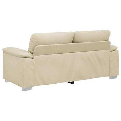 Divano a 2 posti Crema 180x81x84 cm in Similpelle | homemem39