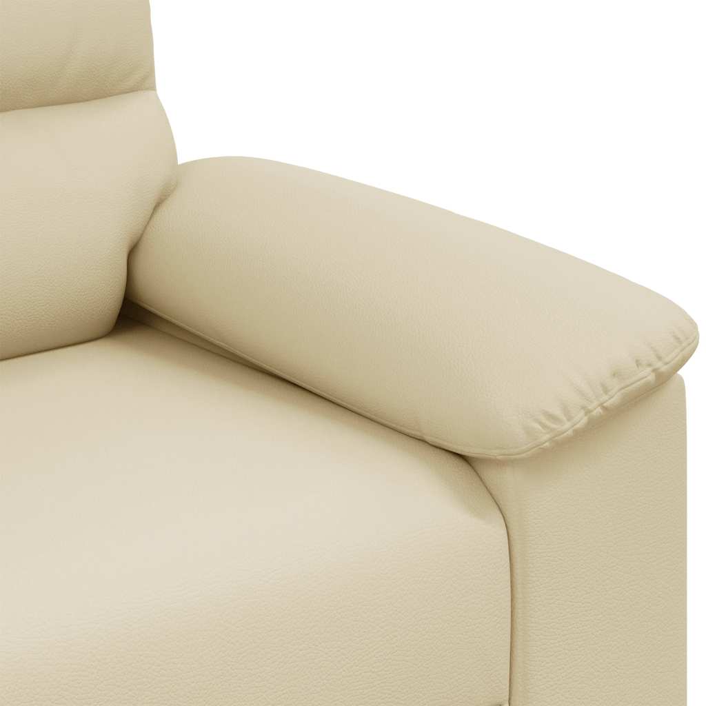 Divano a 2 posti Crema 180x81x84 cm in Similpelle | homemem39