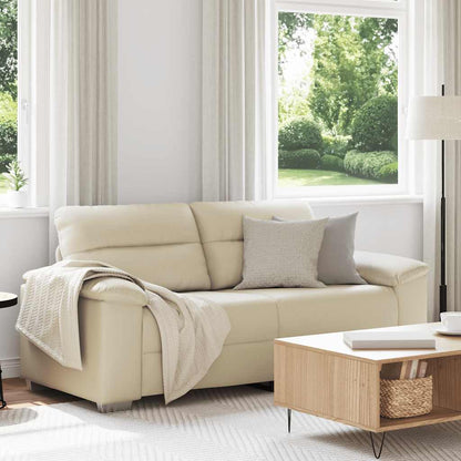 Divano a 2 posti Crema 180x81x84 cm in Similpelle | homemem39