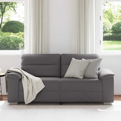 Divano a 2 posti Grigio in Similpelle 180x81x84 cm | homemem39