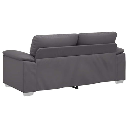Divano a 2 posti Grigio in Similpelle 180x81x84 cm | homemem39