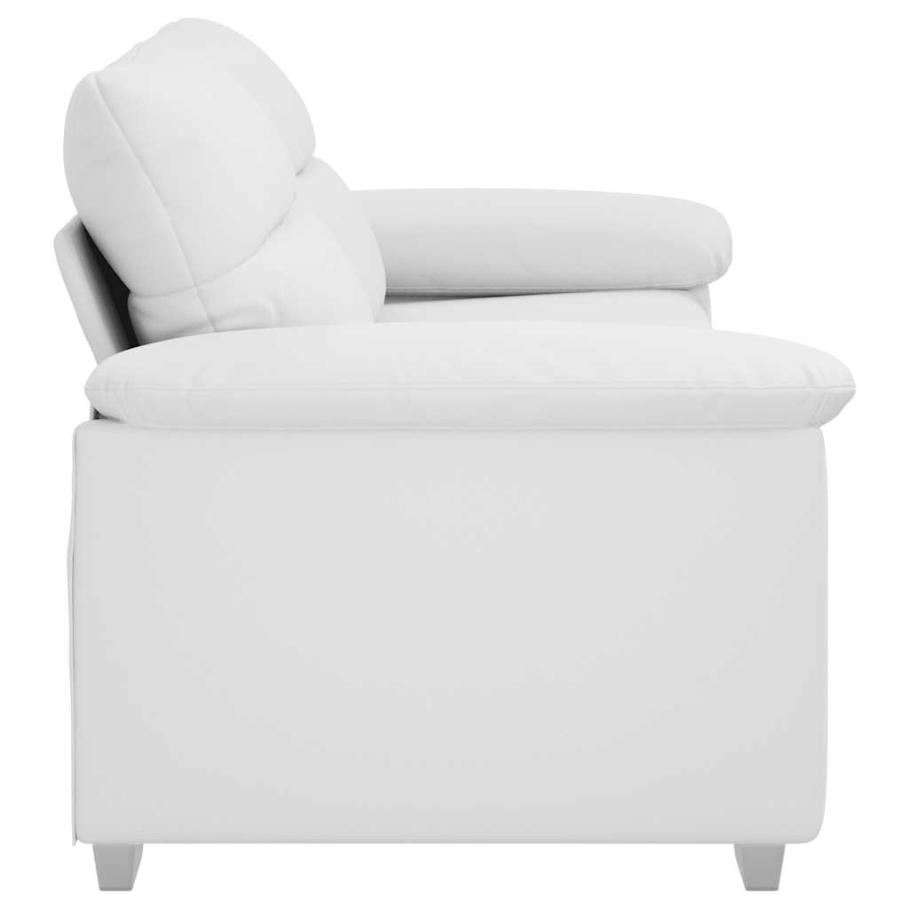 Divano a 2 posti Bianco in Similpelle 180x81x84 cm | homemem39