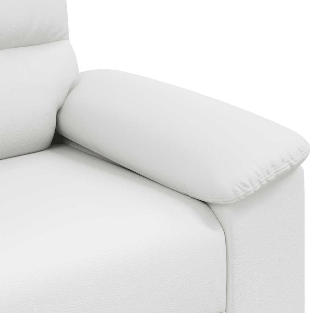 Divano a 2 posti Bianco in Similpelle 180x81x84 cm | homemem39