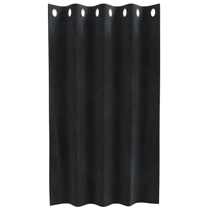 Tende oscuranti 2 pcs Nero 140 x 140 cm Velluto