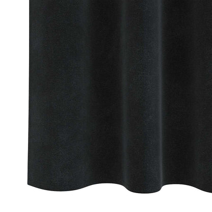 Tende oscuranti 2 pcs Nero 140 x 175 cm Velluto