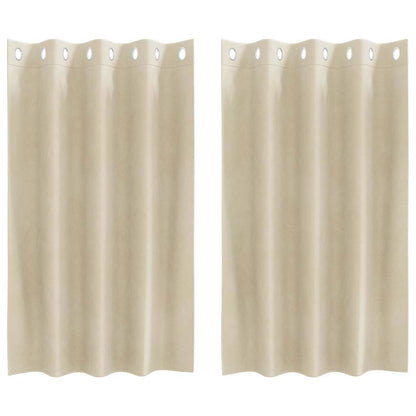 Tende oscuranti 2 pcs Crema 140 x 140 cm Velluto