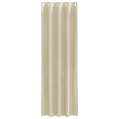 Tende oscuranti 2 pcs Crema 140 x 245 cm Velluto | homemem39