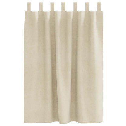 Tende oscuranti 2 pcs Crema 140 x 140 cm Velluto
