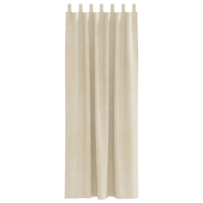 Tende oscuranti 2 pcs Crema 140 x 225 cm Velluto | homemem39