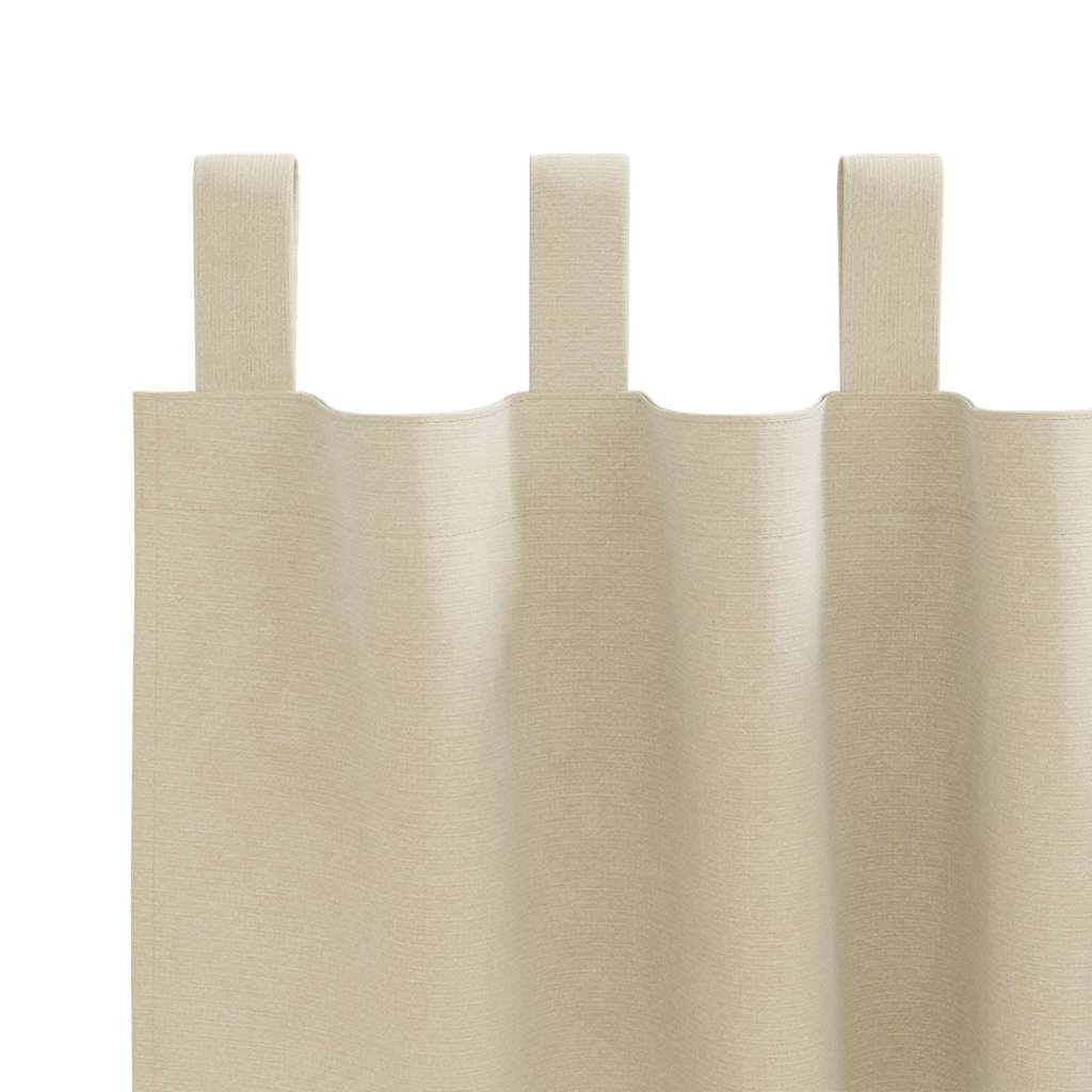Tende oscuranti 2 pcs Crema 140 x 245 cm Velluto | homemem39