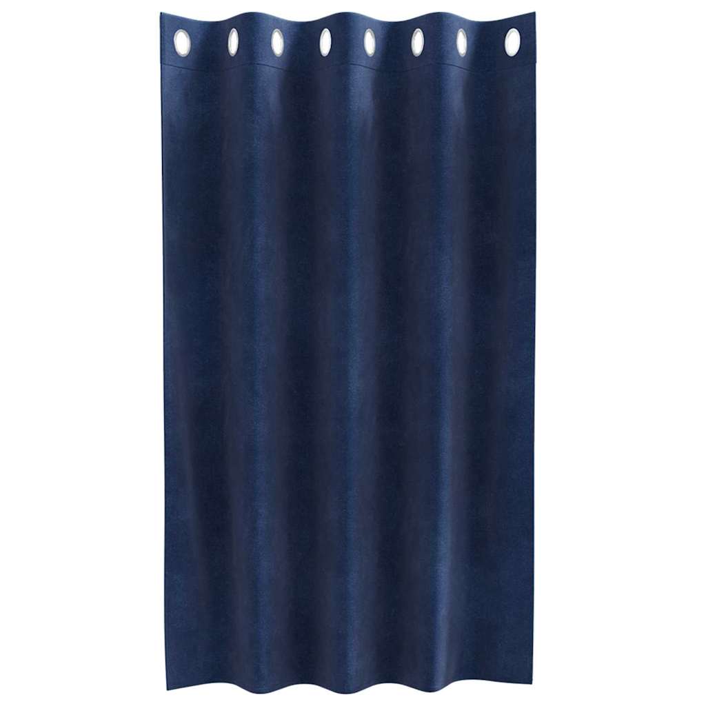 Tende oscuranti 2 pcs Blu Scuro 140 x 140 cm Velluto