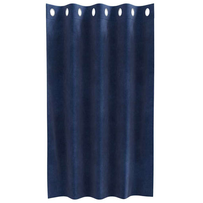 Tende oscuranti 2 pcs Blu Scuro 140 x 140 cm Velluto