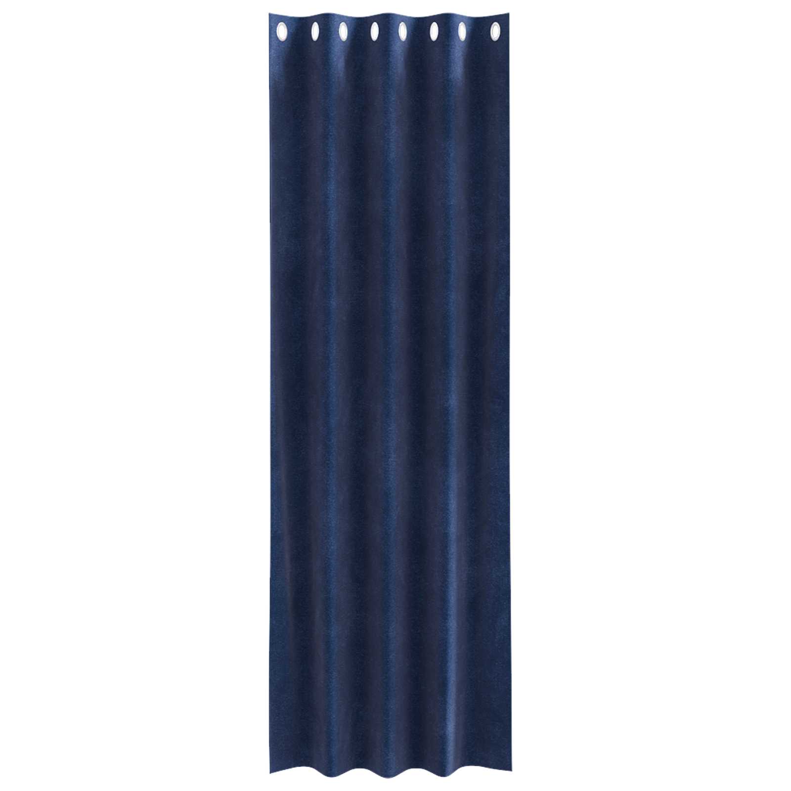 Tende oscuranti 2 pcs Blu Scuro 140 x 225 cm Velluto | homemem39