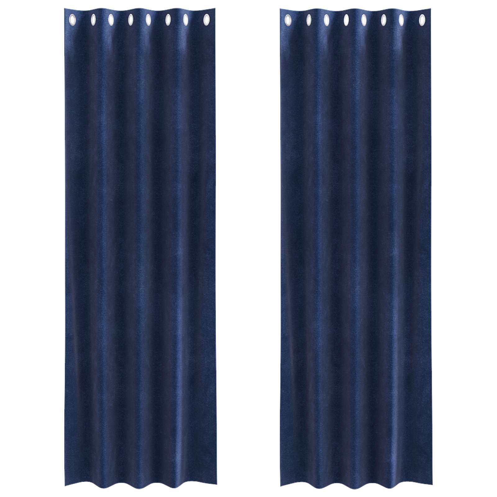 Tende oscuranti 2 pcs Blu Scuro 140 x 260 cm Velluto | homemem39
