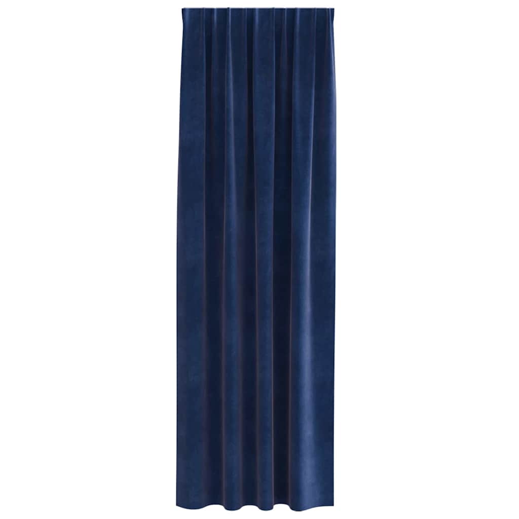 Tende oscuranti 2 pcs Blu Scuro 140 x 245 cm Velluto | homemem39