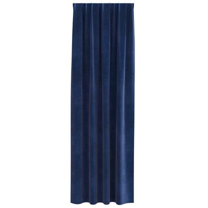 Tende oscuranti 2 pcs Blu Scuro 140 x 260 cm Velluto