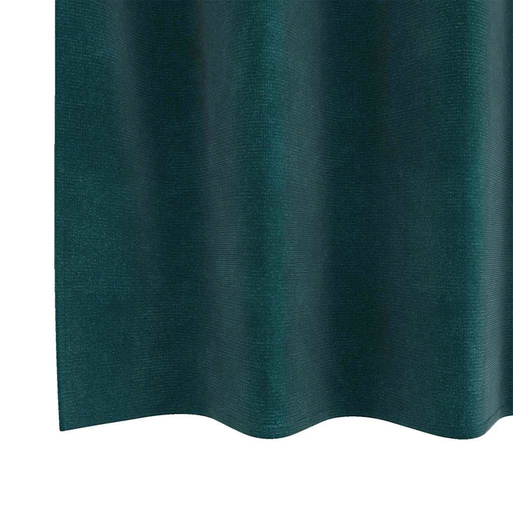 Tende oscuranti 2 pcs Verde Scuro 140 x 175 cm Velluto | homemem39
