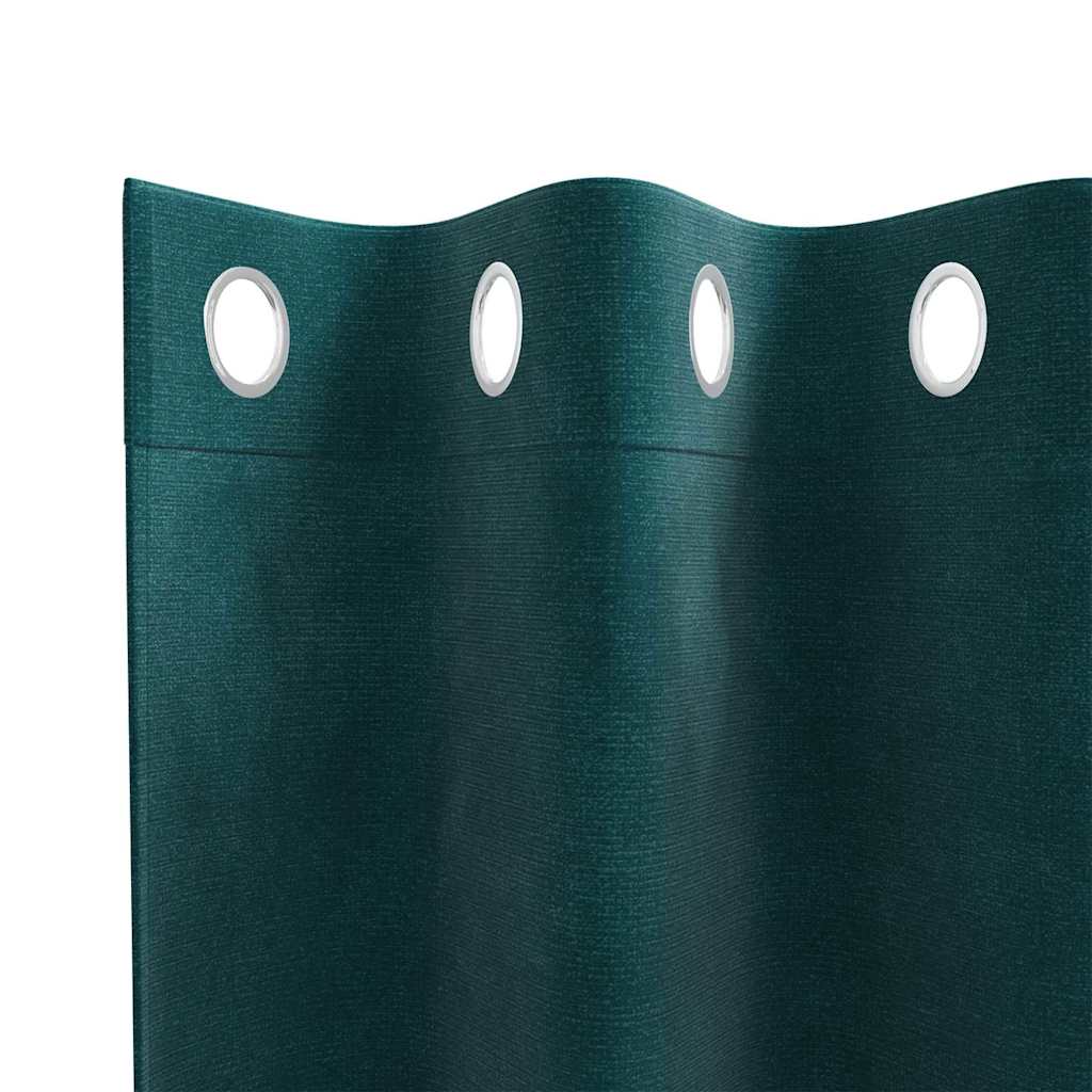 Tende oscuranti 2 pcs Verde Scuro 140 x 225 cm Velluto | homemem39