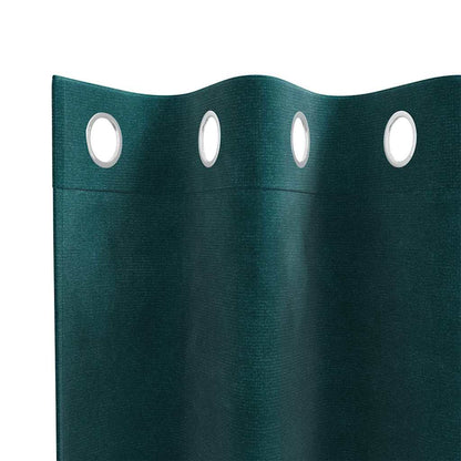 Tende oscuranti 2 pcs Verde Scuro 140 x 225 cm Velluto | homemem39