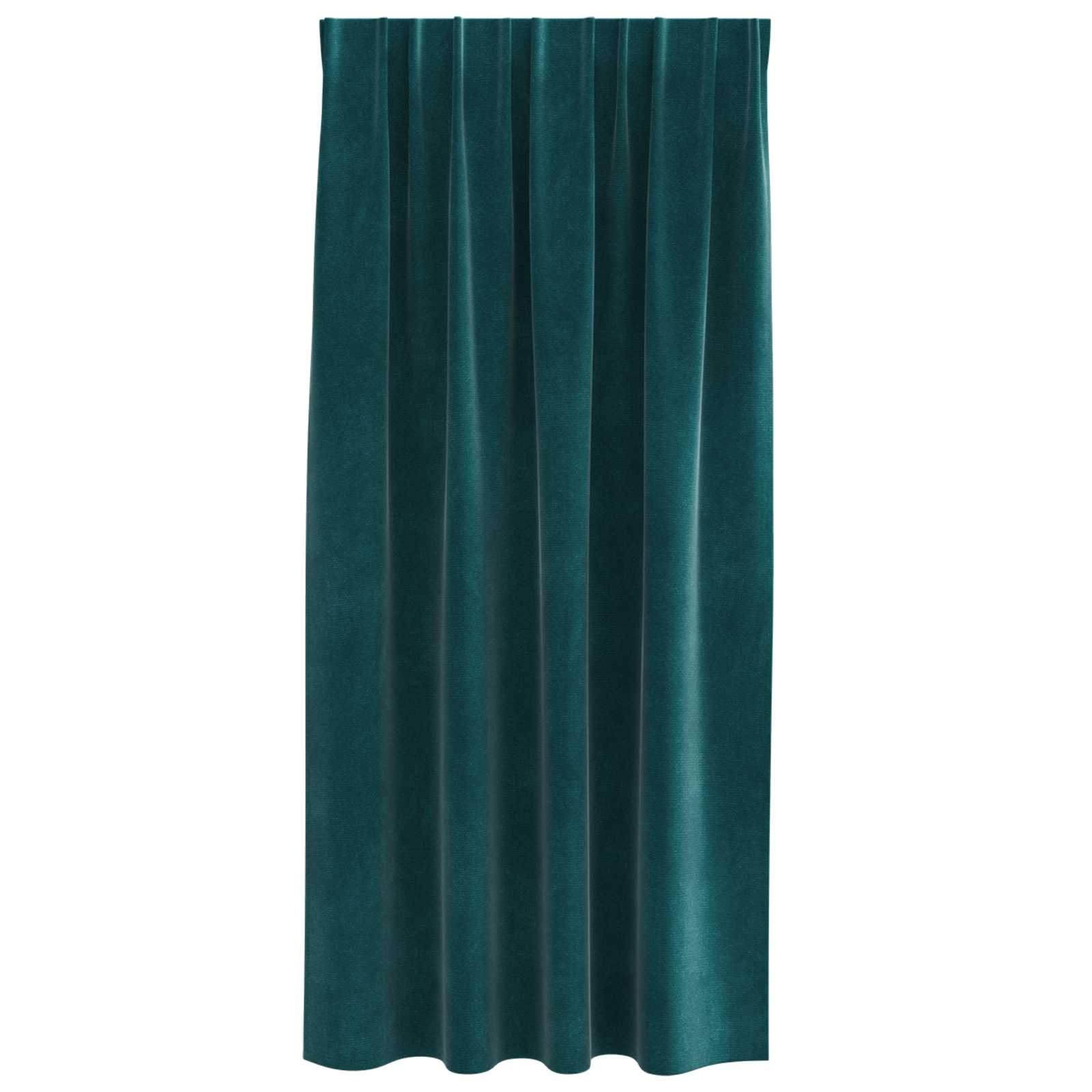Tende oscuranti 2 pcs Verde Scuro 140 x 175 cm Velluto | homemem39