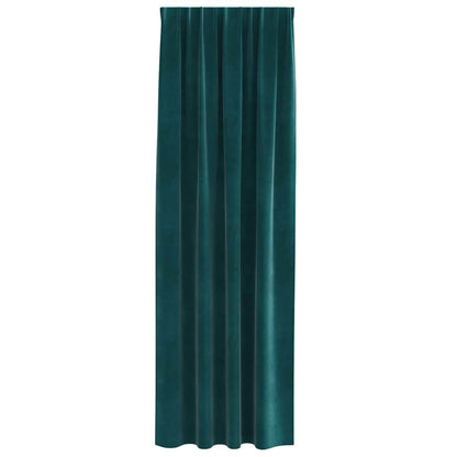 Tende oscuranti 2 pcs Verde Scuro 140 x 245 cm Velluto | homemem39