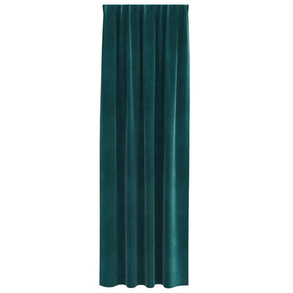 Tende oscuranti 2 pcs Verde Scuro 140 x 260 cm Velluto | homemem39
