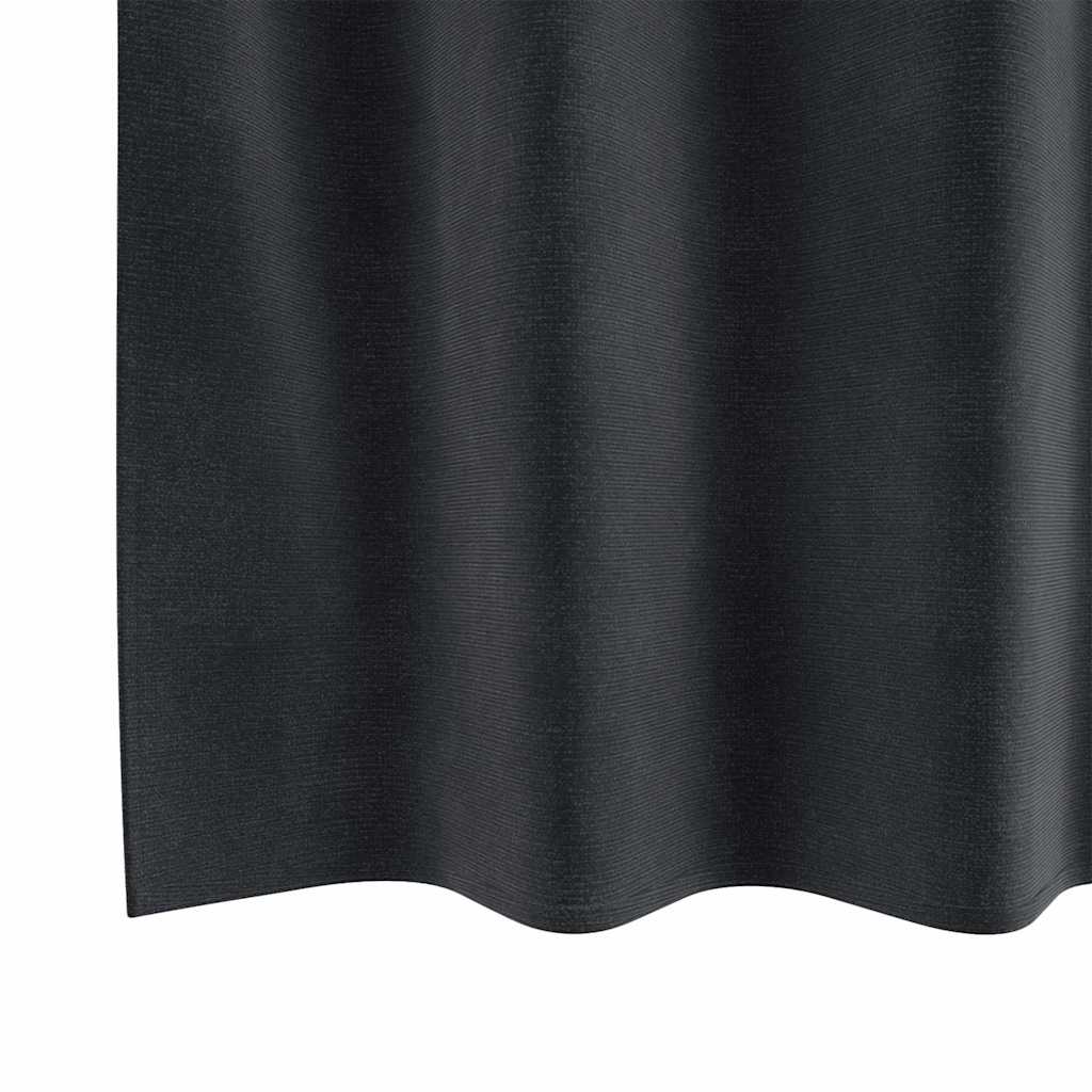 Tende oscuranti 2 pcs Grigio scuro 140 x 225 cm Velluto | homemem39