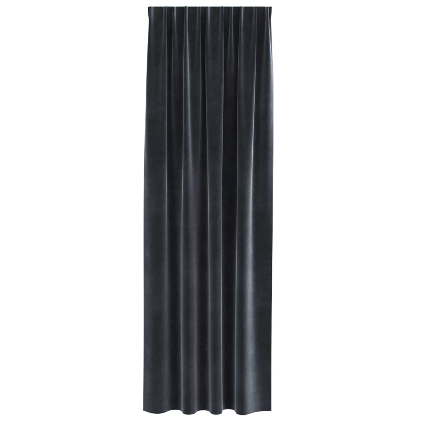 Tende oscuranti 2 pcs Grigio scuro 140 x 225 cm Velluto | homemem39