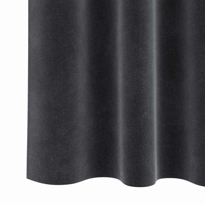 Tende oscuranti 2 pcs Grigio scuro 140 x 245 cm Velluto | homemem39