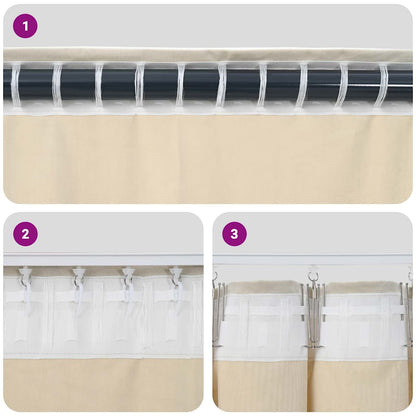 Tende oscuranti 2 pcs Grigio scuro 140 x 245 cm Velluto | homemem39