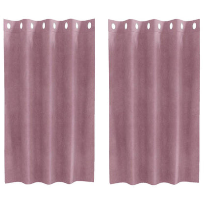 Tende oscuranti 2 pcs Rosa scuro 140 x 140 cm Velluto