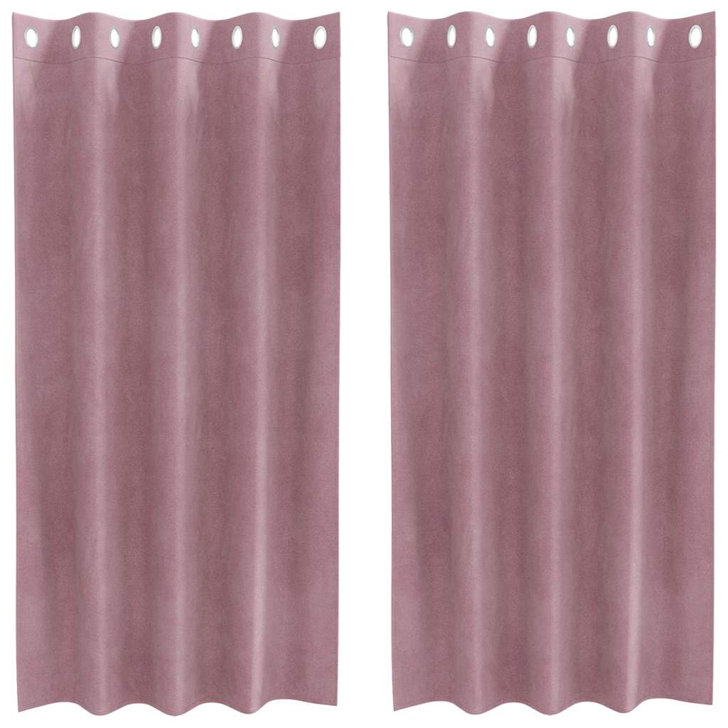 Tende oscuranti 2 pcs Rosa scuro 140 x 175 cm Velluto