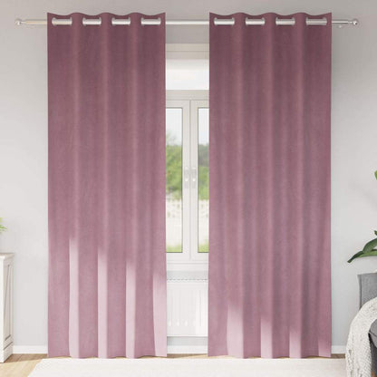 Tende oscuranti 2 pcs Rosa scuro 140 x 245 cm Velluto