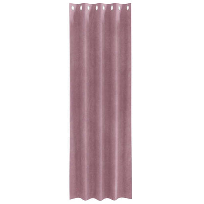Tende oscuranti 2 pcs Rosa scuro 140 x 245 cm Velluto | homemem39