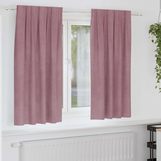 Tende oscuranti 2 pcs Rosa scuro 140 x 175 cm Velluto