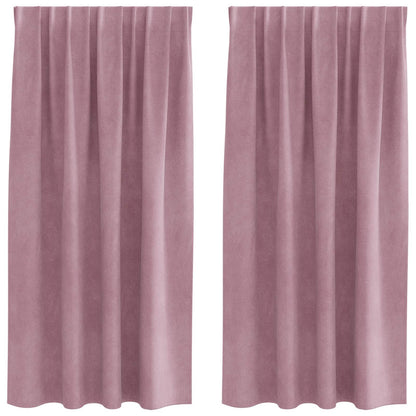 Tende oscuranti 2 pcs Rosa scuro 140 x 175 cm Velluto